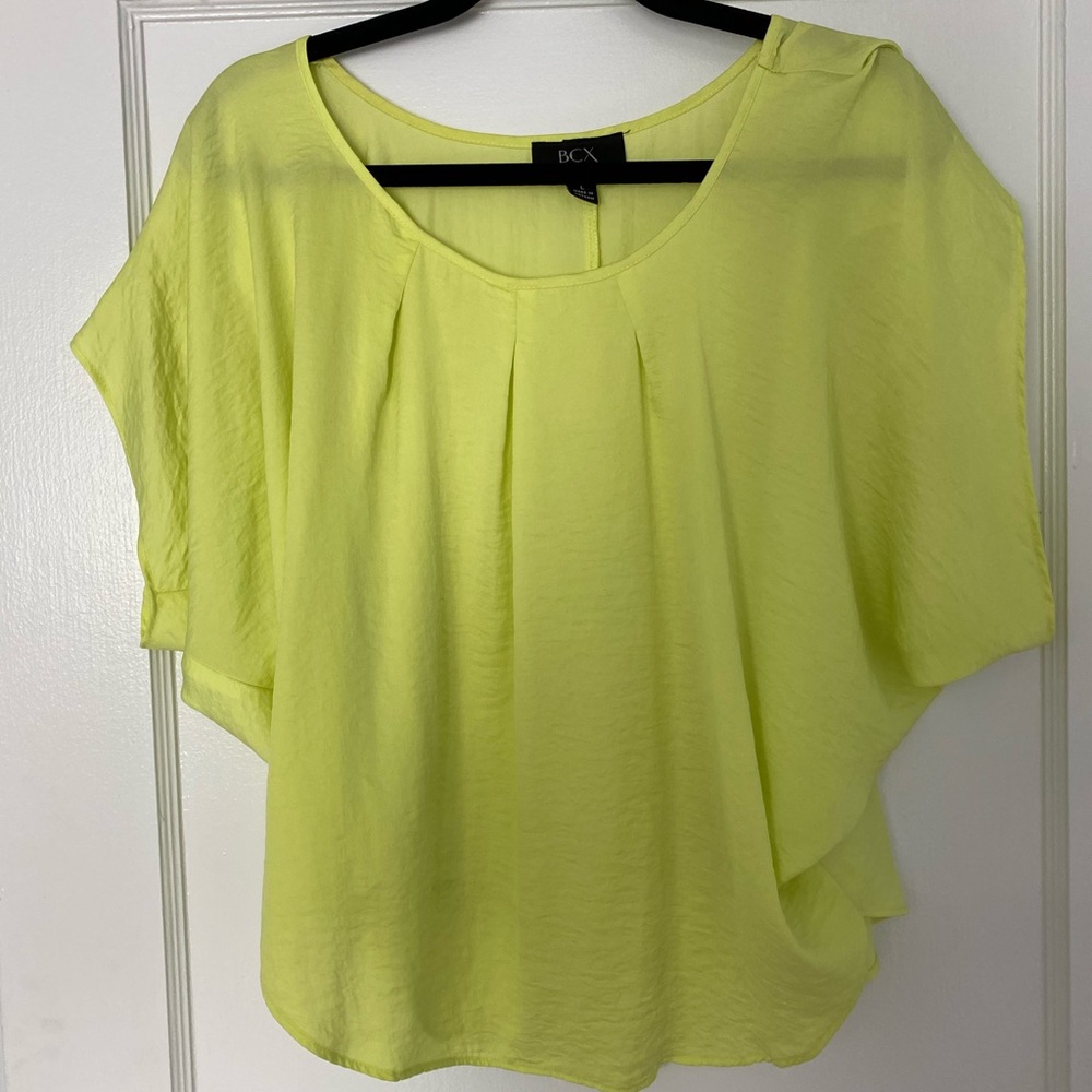 Neon silky blouse